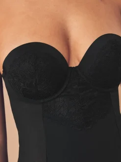 Shapewear|Next - Kanten body met cups en sterke buikcorrectie Zwart