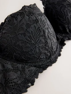 Beha's*Next - Kanten ultieme comfortabele beha Zwart
