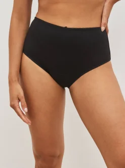 Onderbroeken|Next Zwart - Katoenen menstruatieslip voor medium vloeien