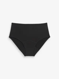 Onderbroeken|Next Zwart - Katoenen menstruatieslip voor medium vloeien