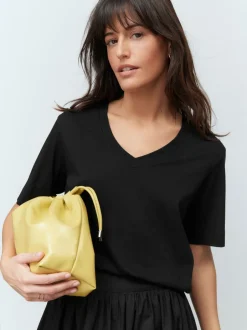 Tops En T-Shirts*Next Zwart - Katoenen Modal ruimvallend V-hals T-shirt