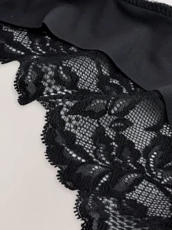 Onderbroeken*Next - Lace Back NVPL Knickers 7 Pack Zwart