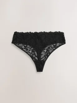 Onderbroeken*Next - Lace Front NVPL Knickers 3 Pack Zwart