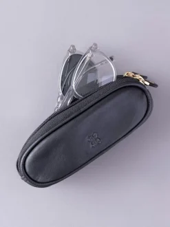 Zonnebril|Lakeland Leather Zwart - dubbele brillenkoker