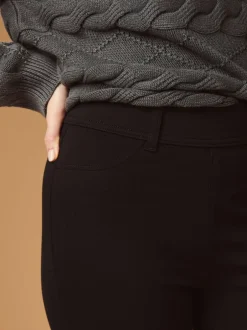 Leggings En Joggingbroeken|Next Zwart - Lange jersey denim leggings