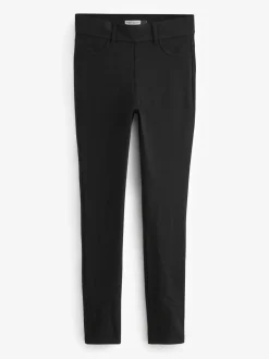 Leggings En Joggingbroeken|Next Zwart - Lange jersey denim leggings