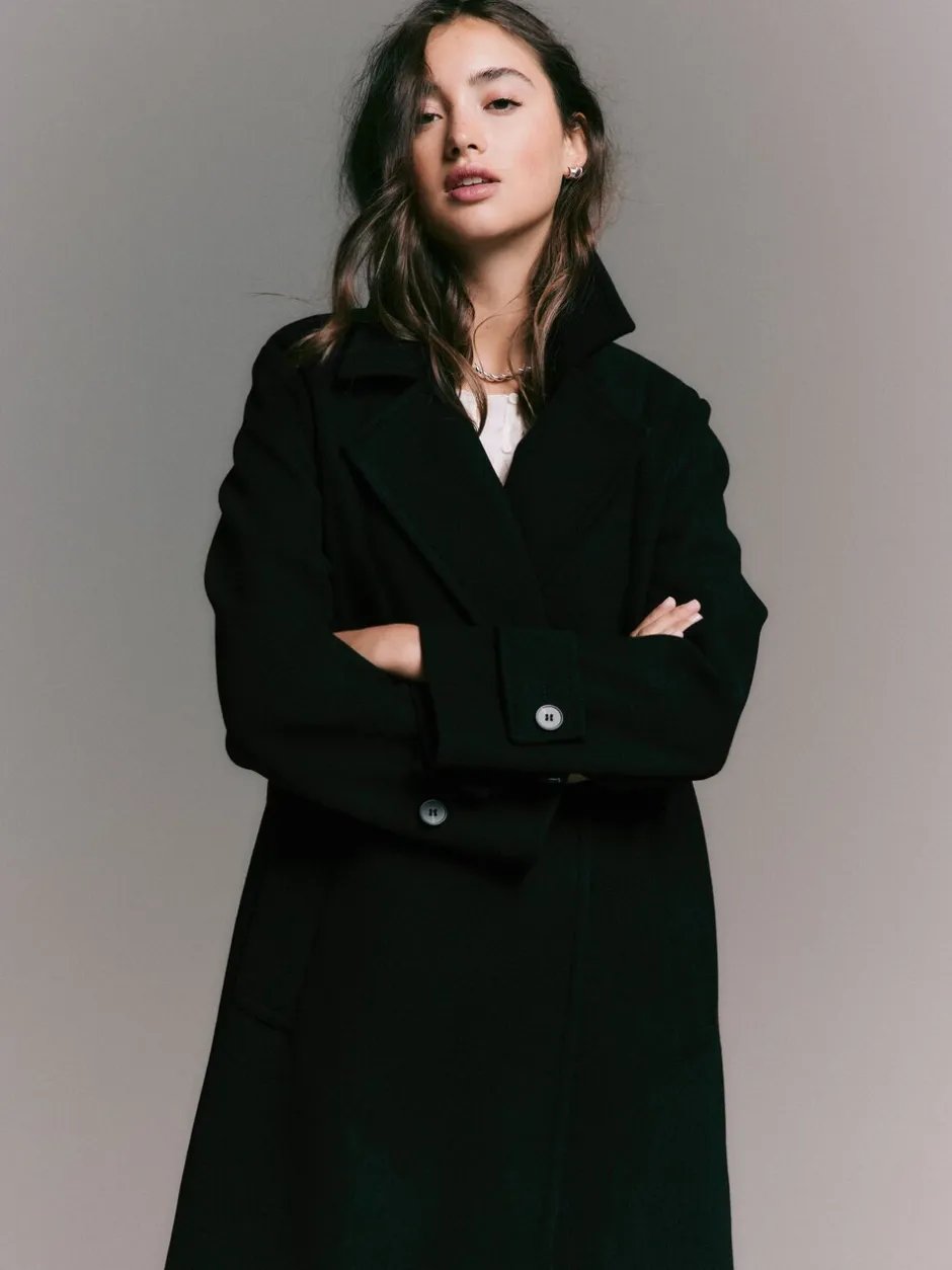 Jassen En Jacks*Next - Lange maxi-jas Zwart