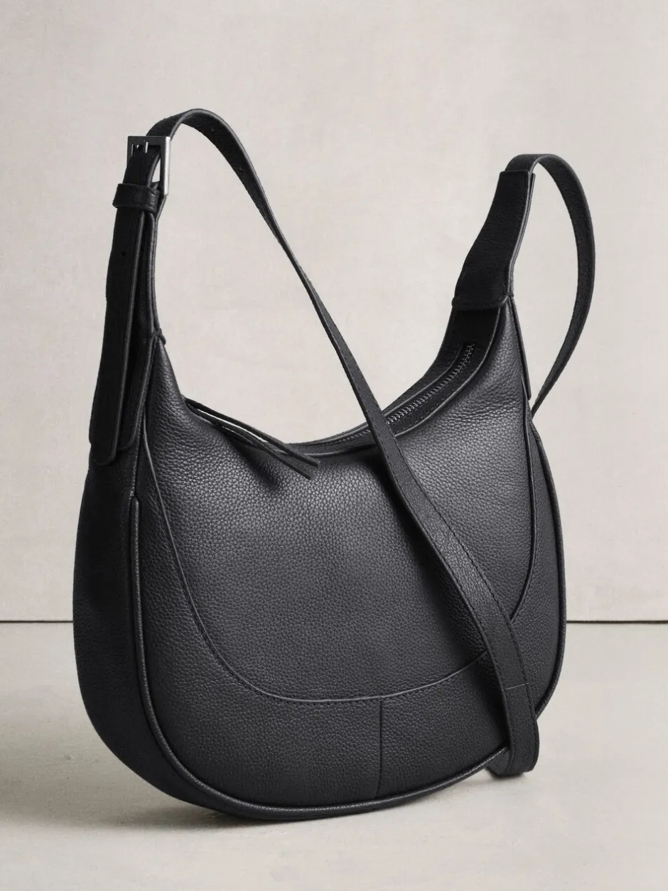 Tassen En Portemonnees*Next Zwart - Leather Scoop Cross-Body Bag