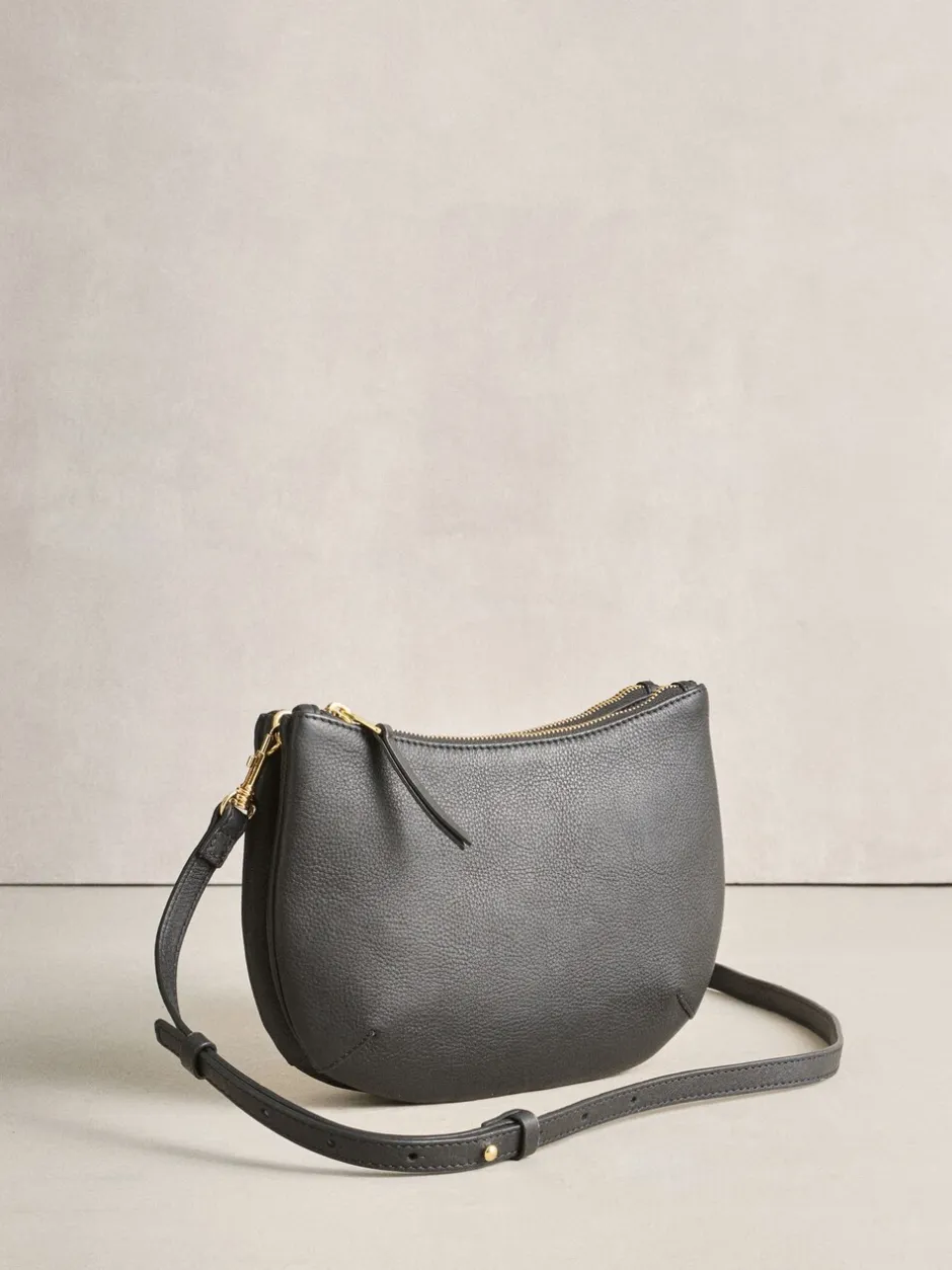 Tassen En Portemonnees|Next - Leather Scoop Cross-Body Bag Zwart