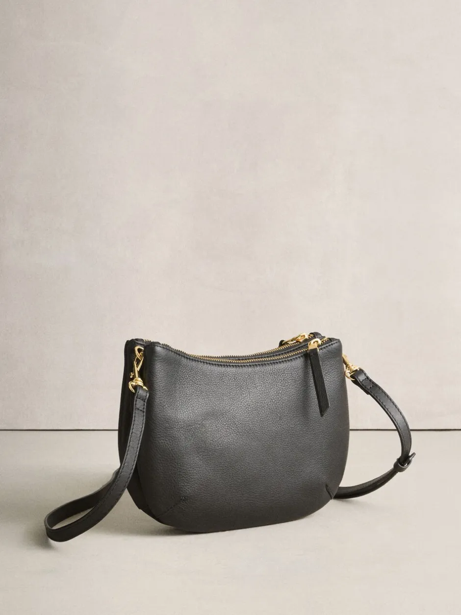 Tassen En Portemonnees|Next - Leather Scoop Cross-Body Bag Zwart