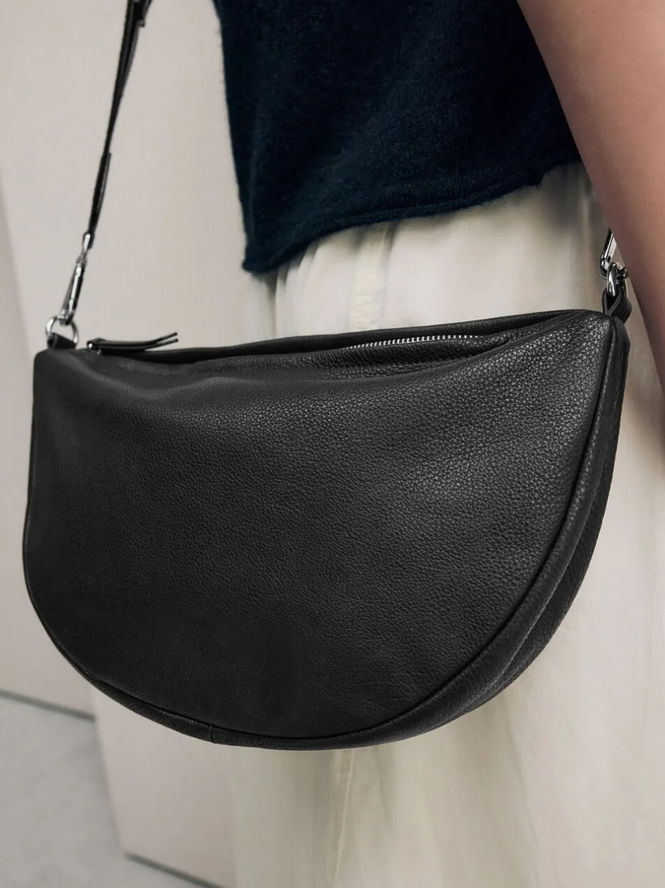 Tassen En Portemonnees|Next - Leather Sling Cross Body Bag Zwart