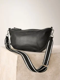 Tassen En Portemonnees|Next - Leather Sling Cross Body Bag Zwart