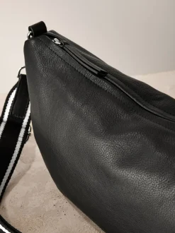 Tassen En Portemonnees|Next - Leather Sling Cross Body Bag Zwart
