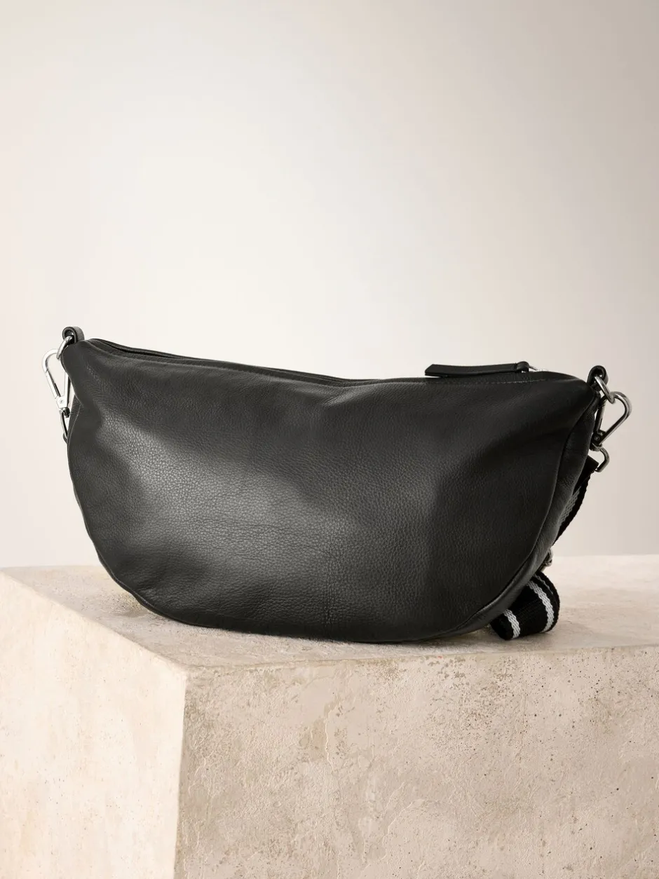 Tassen En Portemonnees|Next - Leather Sling Cross Body Bag Zwart