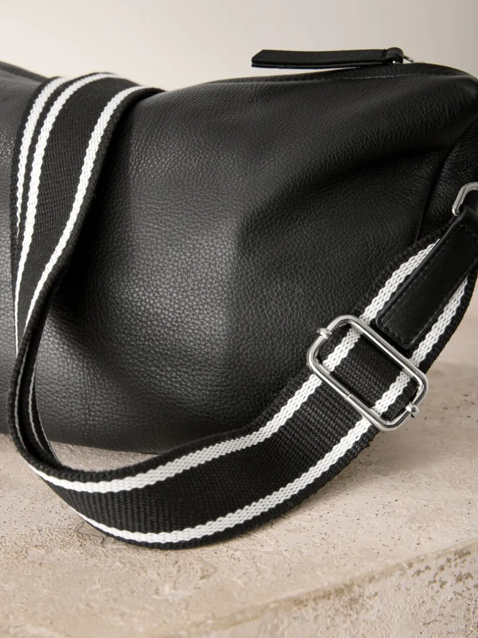 Tassen En Portemonnees|Next - Leather Sling Cross Body Bag Zwart