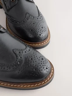 Boots|Formele Schoenen*Next - Leren brogue laarzen Zwart