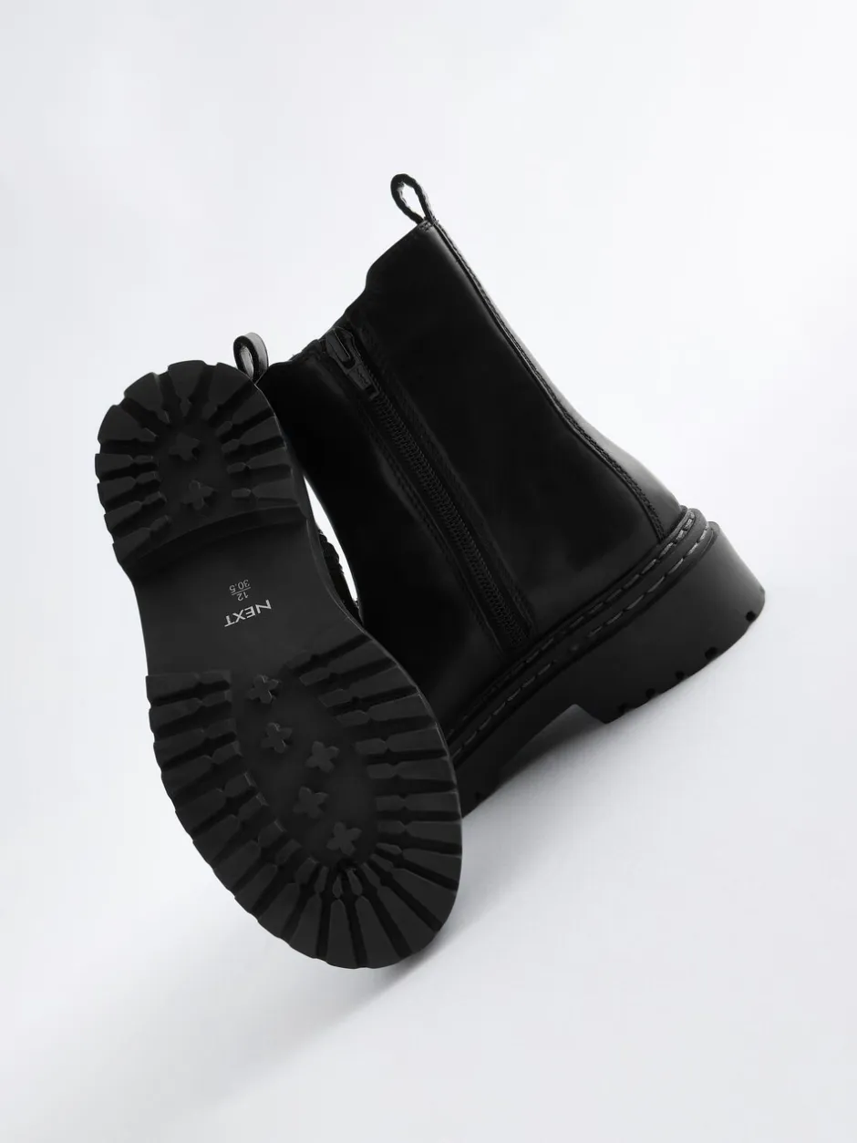 Boots*Next Zwart - Leren Chunky Chelsea Boots