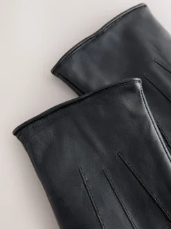 Mutsen, Sjaals En Handschoenen|Next Zwart - Leren handschoenen