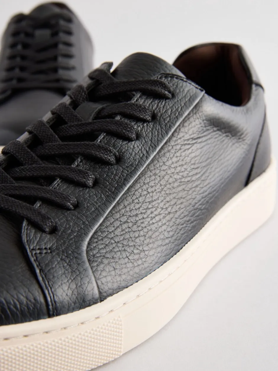 Schoenen|Next - Leren sneakers Zwart
