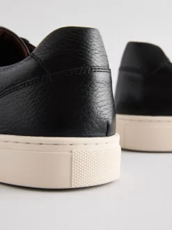 Schoenen|Next - Leren sneakers Zwart