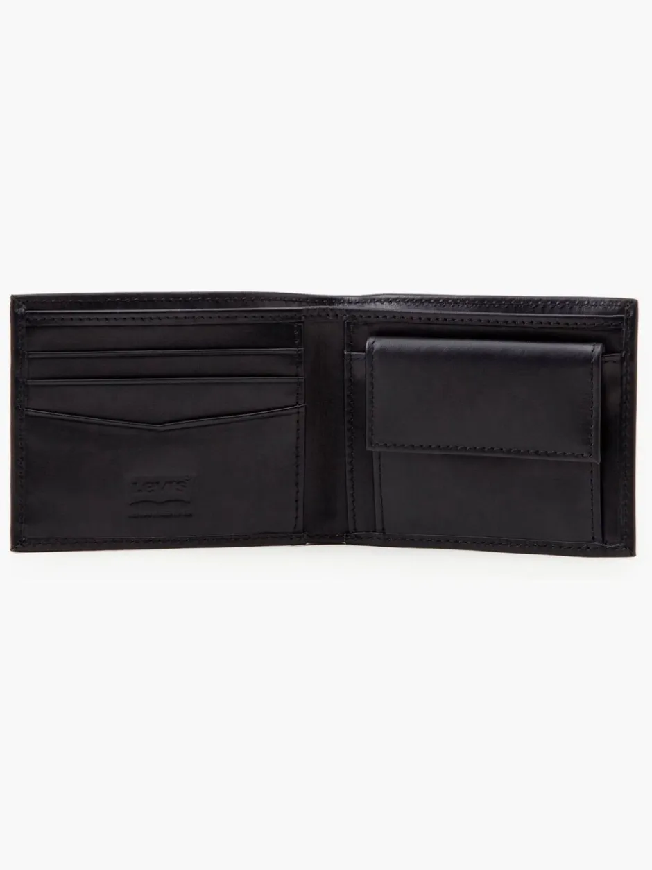 Portemonnees|Levi's - ® leren portemonnee Zwart