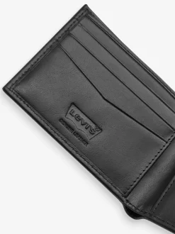 Portemonnees|Levi's - ® leren portemonnee Zwart