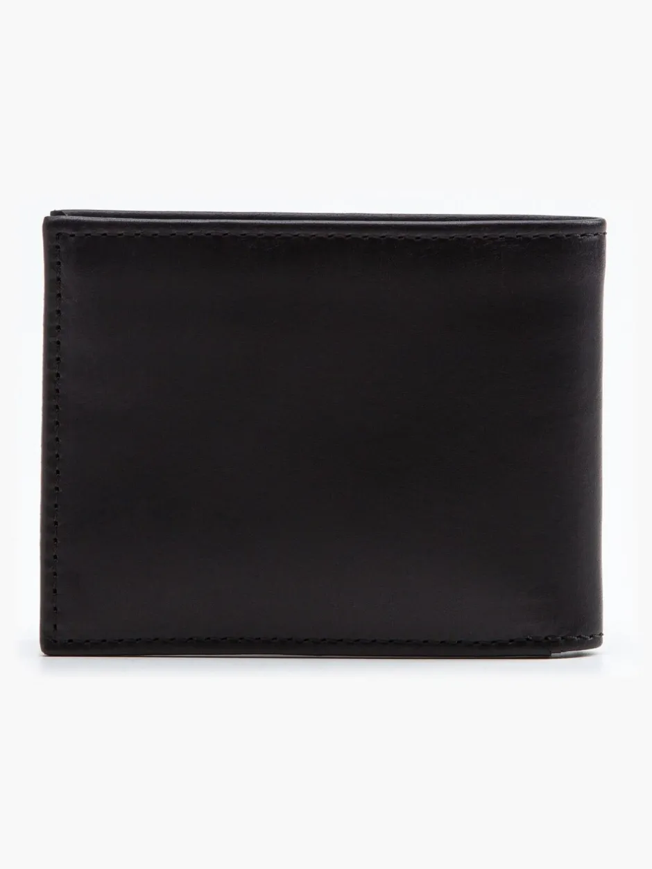 Portemonnees|Levi's - ® leren portemonnee Zwart