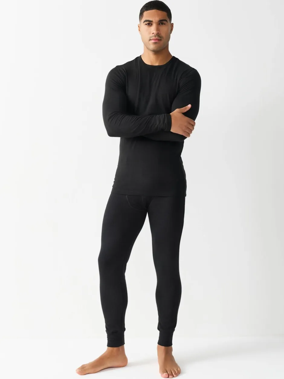 Ondergoed|Ondergoed|Next Zwart - Lightweight Thermogen Long Sleeve T-Shirts 2 Pack