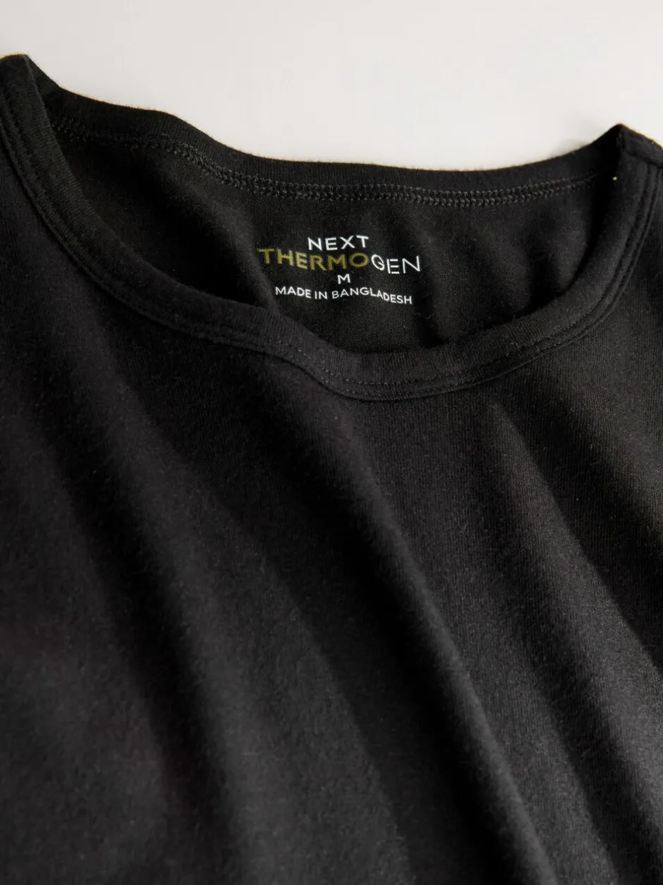 Ondergoed|Ondergoed|Next Zwart - Lightweight Thermogen Long Sleeve T-Shirts 2 Pack