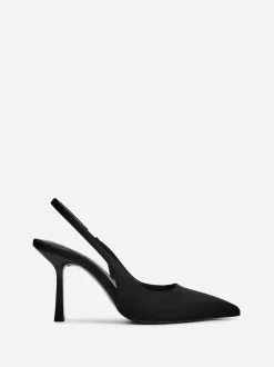 Schoenen Met Hakken|Linzi - Dash Slingback Court Heels Zwart
