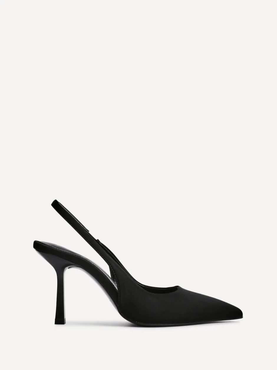 Schoenen Met Hakken|Linzi - Dash Slingback Court Heels Zwart