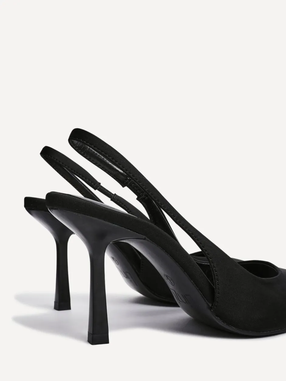 Schoenen Met Hakken|Linzi - Dash Slingback Court Heels Zwart