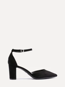 Schoenen Met Hakken*Linzi Zwart - Leona pumps met blokhak en dichte hiel