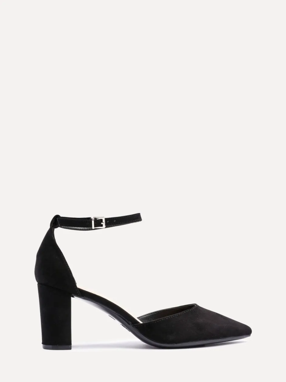 Schoenen Met Hakken*Linzi Zwart - Leona pumps met blokhak en dichte hiel