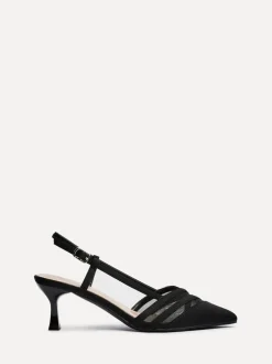 Schoenen Met Hakken*Linzi - Milan mesh pumps met hakken Zwart