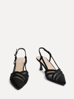 Schoenen Met Hakken*Linzi - Milan mesh pumps met hakken Zwart