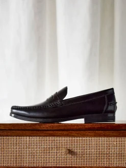 Schoenen*Linzi - Tomasso Penny Loafers Zwart