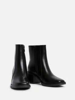 Boots|Linzi - Wander Block Heel Ankle Boots Zwart