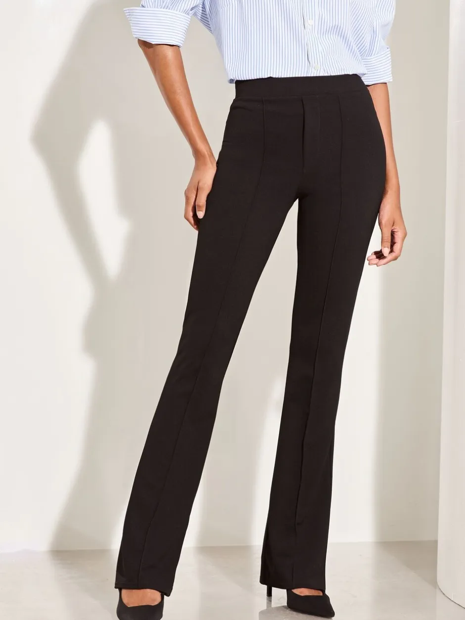 Kostuums En Werkkleding|Broeken|Lipsy - - Contour flare bootleg-broek met hoge taille Zwart