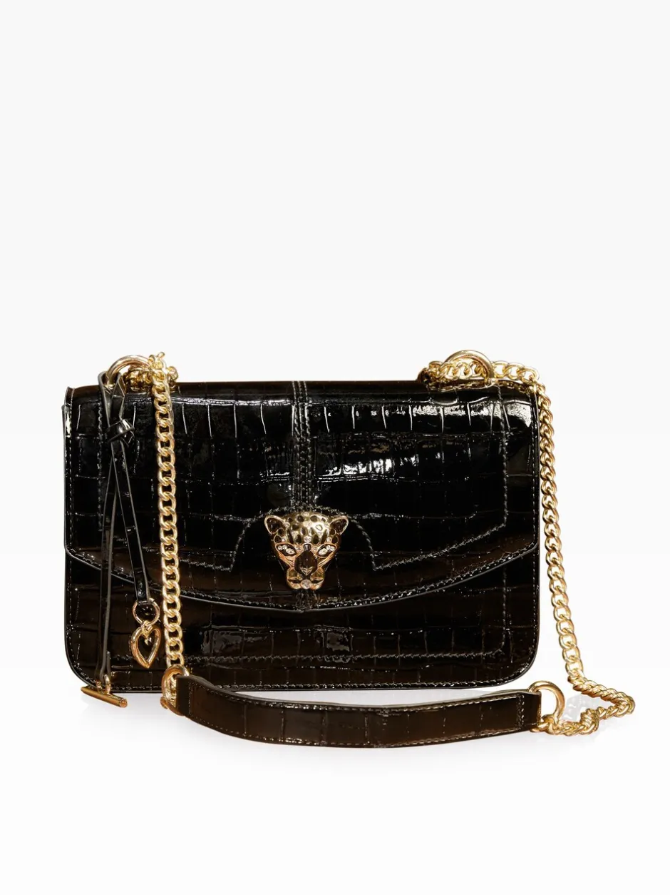 Tassen En Portemonnees*Lipsy - Medium Chain Shoulder Bag Zwart