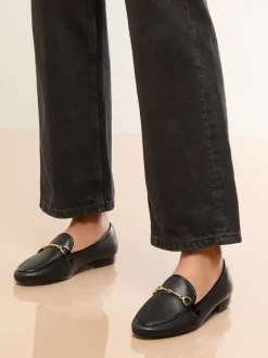 Lage Schoenen*Lipsy - Snaffle Instappers van imitatieleer Zwart