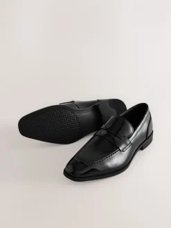 Schoenen|Formele Schoenen*Next Zwart - Loafers van patentleer