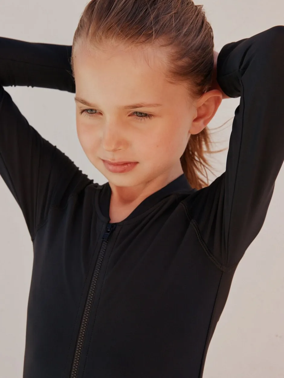 Badkleding*Next Zwart - Long Sleeve Sunsafe Swimsuit (3mths-16yrs)