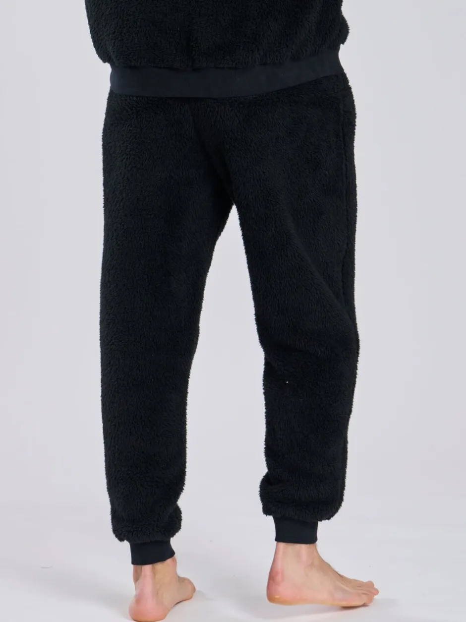 Joggingbroeken|Loungeable - Sherpa joggingbroek Zwart
