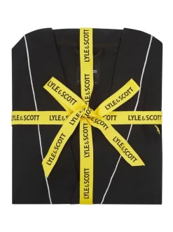 Kamerjassen En Badjassen*Lyle & Scott - Kobe Kimono Robe Zwart