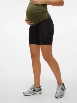 Shorts|Mamalicious - Maternity Seamless Leggings Zwart