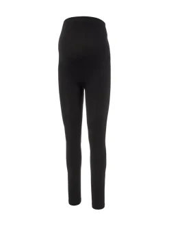 Leggings En Joggingbroeken|Mamalicious - Maternity Seamless Leggings Zwart