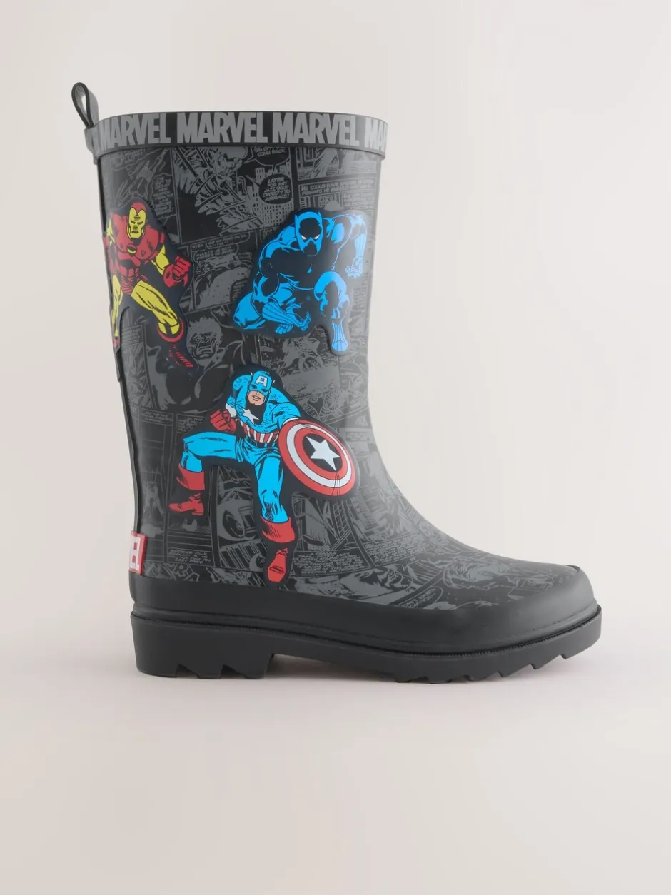 Laarzen*Next Zwart - Marvel Comic Print Laarzen