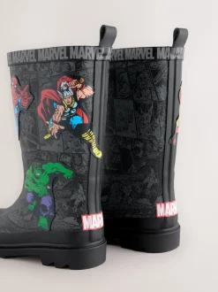 Laarzen*Next Zwart - Marvel Comic Print Laarzen