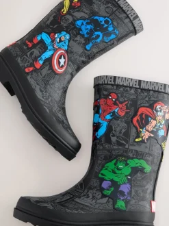 Laarzen*Next Zwart - Marvel Comic Print Laarzen